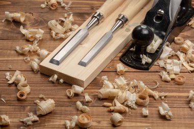 Keski ve odun talaşlı metal planör.