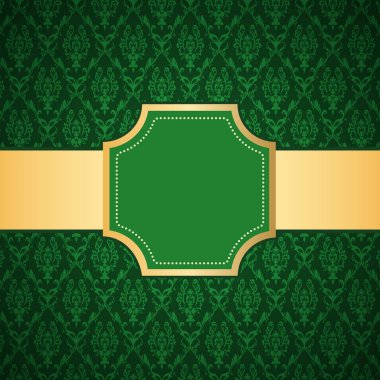 Altın çerçeve ile süs renkli lüks arka plan. Tasarım şablonu