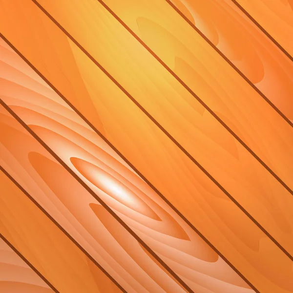 Fond en bois réaliste. Des planches. Modèle pour la conception — Image vectorielle
