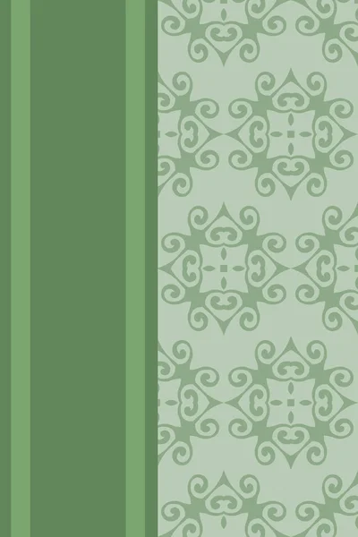 Винтажный фон, старинная поздравительная открытка, орнаментальный узор. Шаблон для проектирования — стоковый вектор
