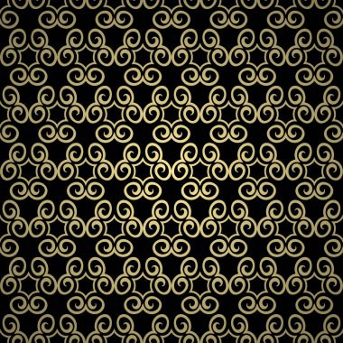 Altın arka plan soyut vintage süsleme ile. Tasarım şablonu