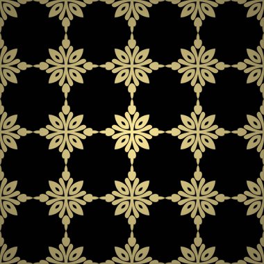 Altın arka plan soyut vintage süsleme ile. Tasarım şablonu