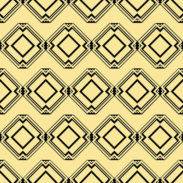 Abstrakte Art Deco goldene geometrische nahtlose Muster Hintergrund. Vorlage für Design — Stockvektor