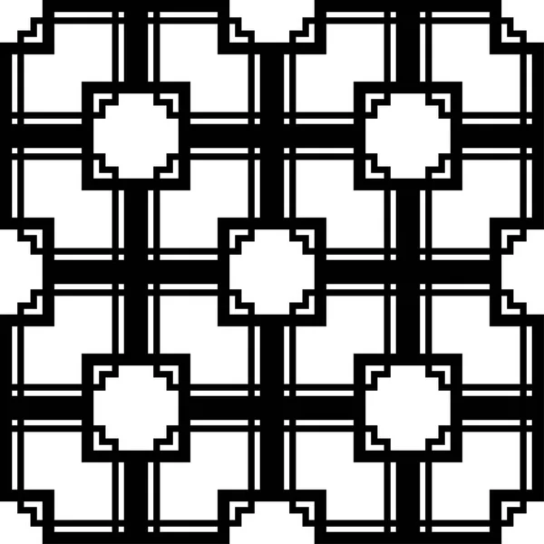 Αφηρημένη αρτ ντεκό μαύρο φόντο γεωμετρικό άνευ ραφής. Πρότυπο για το σχεδιασμό — Διανυσματικό Αρχείο