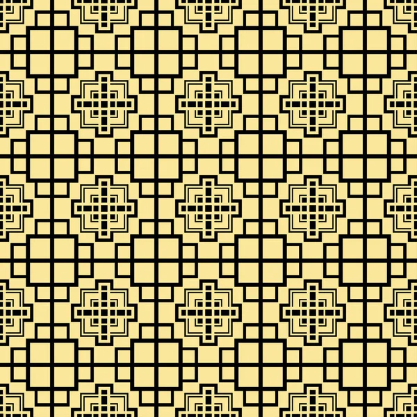 Abstrakte Art Deco goldene geometrische ornamentale nahtlose Muster Hintergrund. Vorlage für Design — Stockvektor