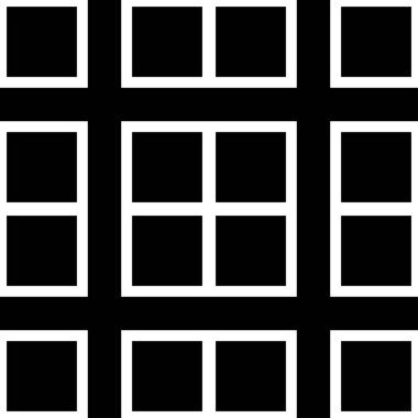 Soyut sanat deco siyah geometrik süs Dikişsiz desen arka plan. Tasarım şablonu