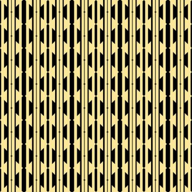 Soyut sanat deco altın geometrik süs Dikişsiz desen arka plan. Tasarım şablonu