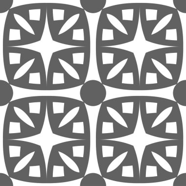 Gri lüks arka plan beyaz üzerine süs deseni ile sorunsuz