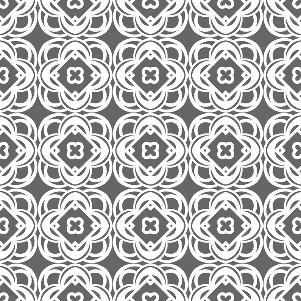 Gri süs sorunsuz duvar kağıdı deseni, vektör çizim