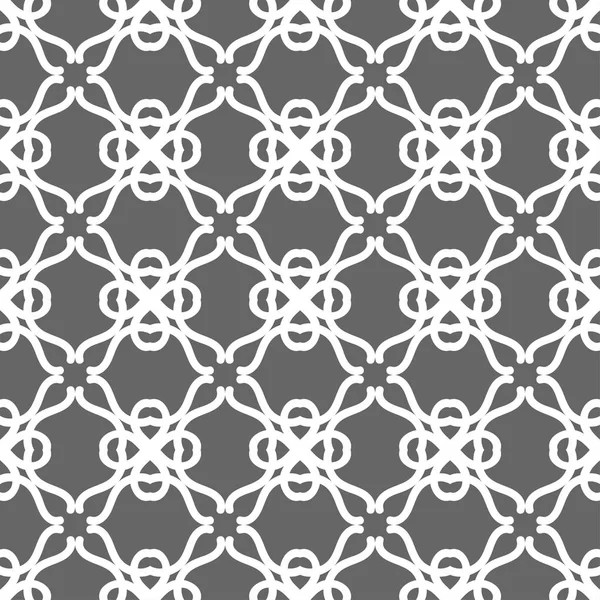 Grey ornamental seamless wallpaper pattern, vector illustration — Stock Vector