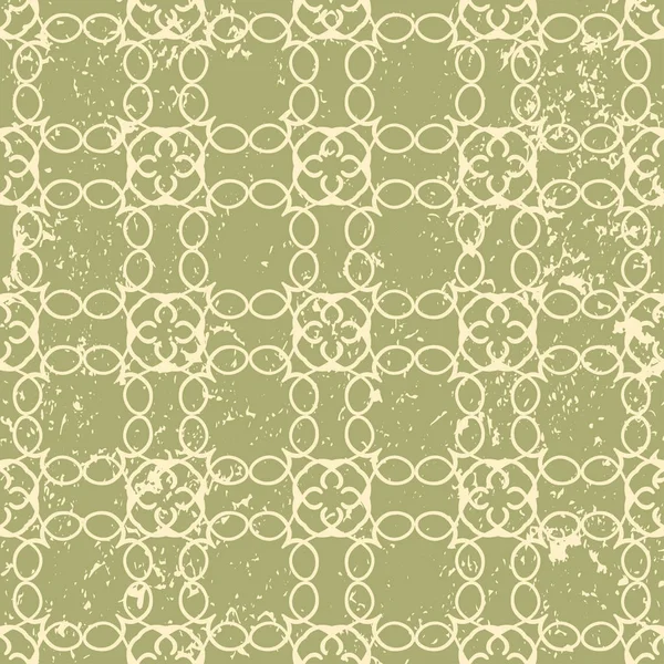 Grunge decorativo vintage texturizado fondo verde. Rasguñado viejo sin costura — Archivo Imágenes Vectoriales