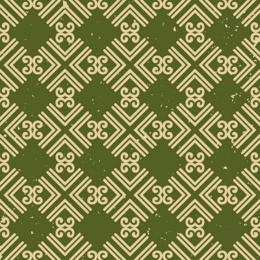 Süs grunge yeşil arka plan dokulu. Çizilmiş eski sorunsuz