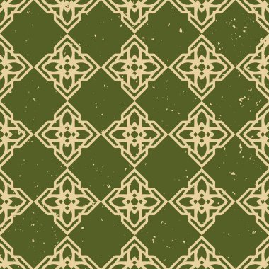 Süs grunge yeşil arka plan dokulu. Çizilmiş eski sorunsuz