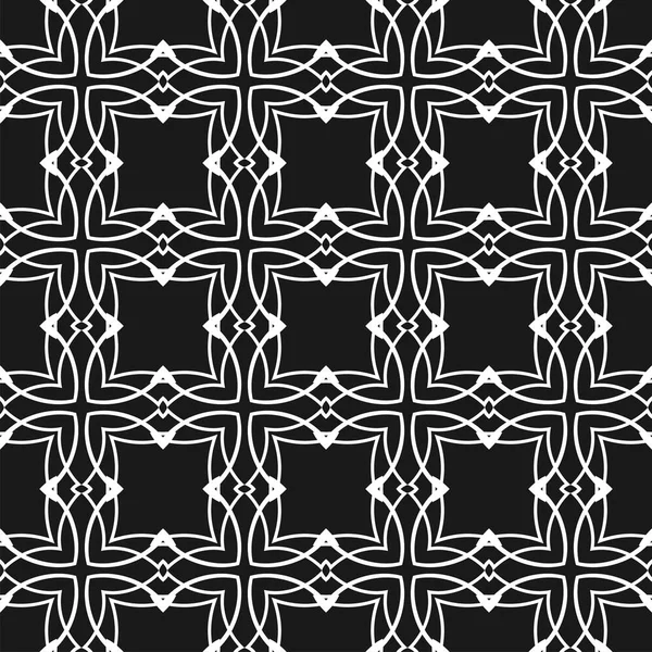 Geometric abstract background. Seamless black and white pattern. Vector illustration for wallpaper, fabric, oilcloth, textile, wrapping paper and other design — Stock Vector