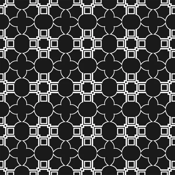 Геометрический абстрактный фон. Черно-белый бесшовный рисунок. Векторная иллюстрация для обоев, ткани, мастихин, текстиля, оберточной бумаги и других конструкций — стоковый вектор
