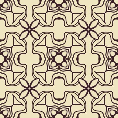 Soyut süs çiçek seamless modeli. Kumaş, tekstil, kumaş, ambalaj kağıdı, yağlı ve diğer tasarım şablonu kullanılabilir