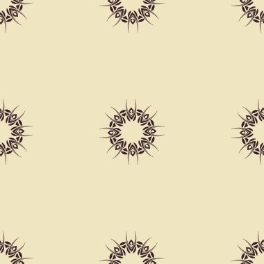 Soyut süs çiçek seamless modeli. Kumaş, tekstil, kumaş, ambalaj kağıdı, yağlı ve diğer tasarım şablonu kullanılabilir