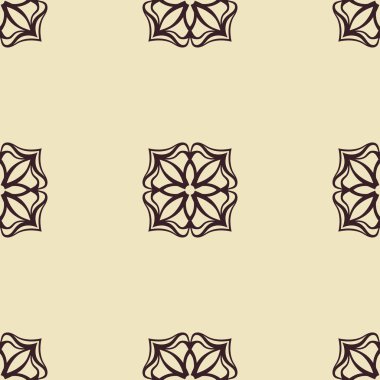 Soyut süs çiçek seamless modeli. Kumaş, tekstil, kumaş, ambalaj kağıdı, yağlı ve diğer tasarım şablonu kullanılabilir