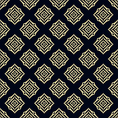 Dikişsiz altın süs desen. Karanlık ve altın Tekstil baskı. Tasarım şablonu