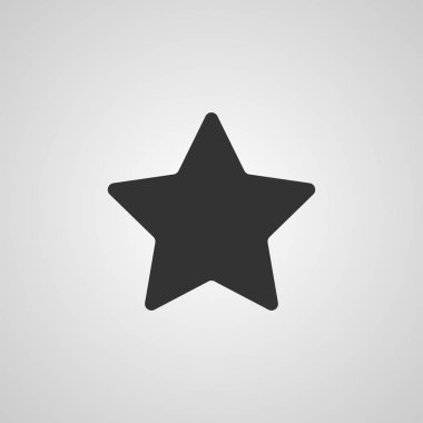 Vektör yıldız simge tasarlamak. Tasarım şablonu