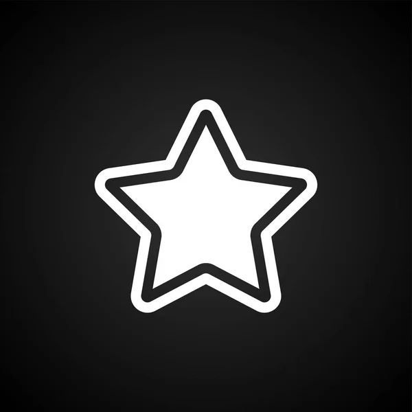 Ilustración de icono de estrella blanca vectorial. Plantilla para diseño — Vector de stock