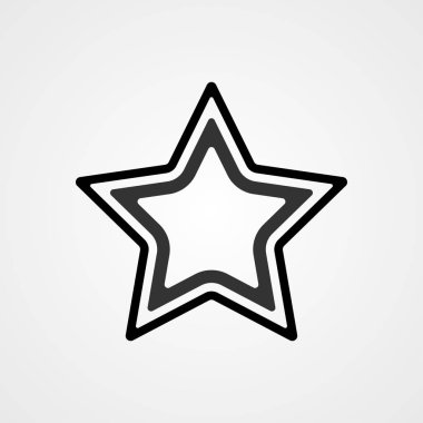 Vektör logo yıldız simgesi. Tasarım şablonu.