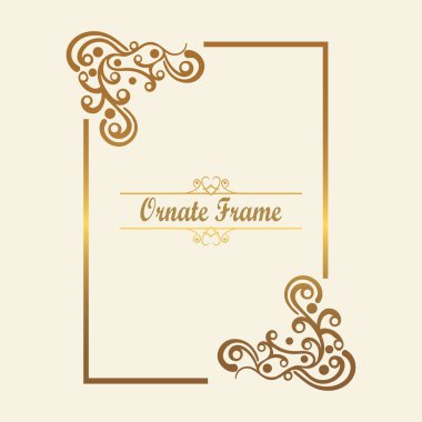 Vektör tasarımı için dekoratif unsur. Metin için yer çerçeve şablonu. Güzel çiçek sınır. Dantel dekor. Zarif sanat için doğum günü ve düğün davetiye, tebrik kartı.