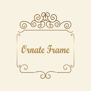Vektör tasarımı için dekoratif unsur. Metin için yer çerçeve şablonu. Güzel çiçek sınır. Dantel dekor. Zarif sanat için doğum günü ve düğün davetiye, tebrik kartı.
