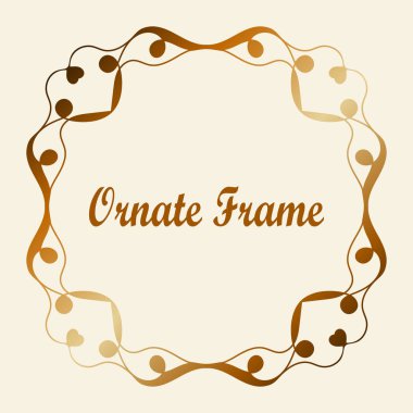 Vektör tasarımı için dekoratif unsur. Metin için yer çerçeve şablonu. Güzel çiçek sınır. Dantel dekor. Zarif sanat için doğum günü ve düğün davetiye, tebrik kartı.