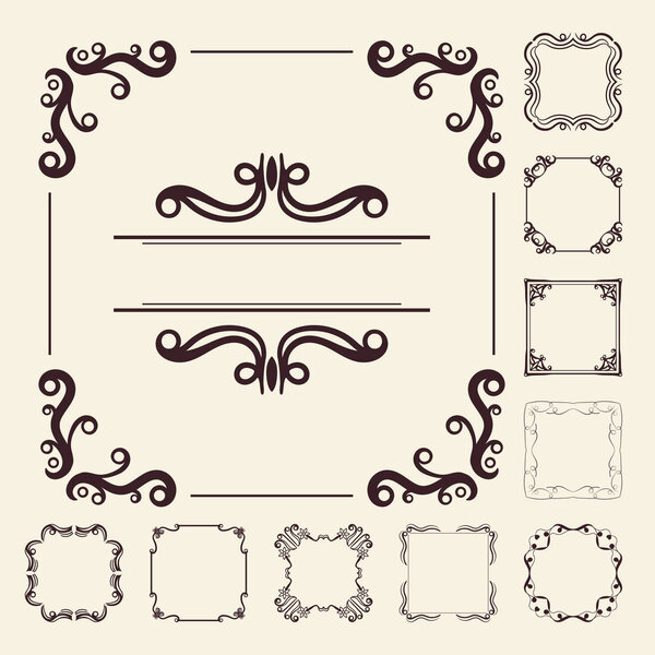 Векторные декоративные элементы для дизайна. Набор шаблонов рамок. Прекрасные цветочные границы. Декор кружева. Элегантное искусство на день рождения и поздравительные открытки, свадебное приглашение
.