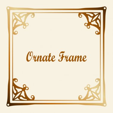 Vektör tasarımı için dekoratif unsur. Metin için yer çerçeve şablonu. Güzel çiçek sınır. Dantel dekor. Zarif sanat için doğum günü ve düğün davetiye, tebrik kartı.