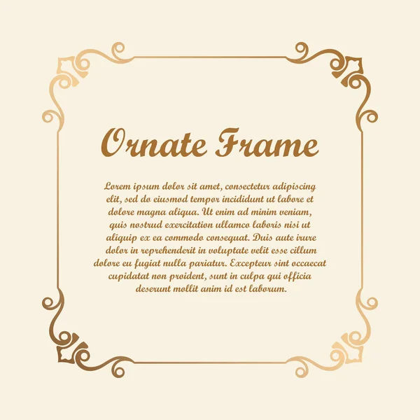 Vektör tasarımı için dekoratif unsur. Metin için yer çerçeve şablonu. Güzel çiçek süs sınır. Dantel dekor. Zarif sanat için doğum günü ve düğün davetiye, tebrik kartı. Süslü köşe.