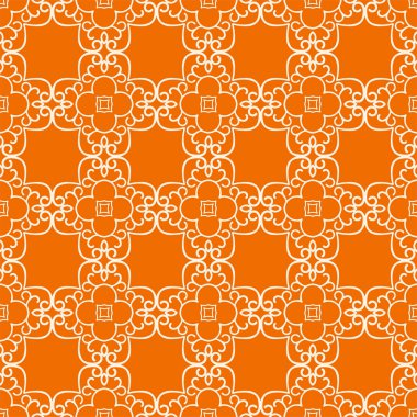 Vektör klasik vintage süs desen. Yinelenen öğeleri ile sorunsuz arka plan