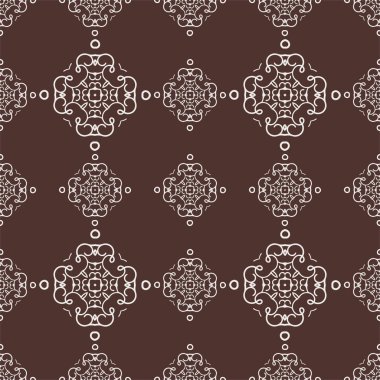 Vektör klasik vintage süs desen. Yinelenen öğeleri ile sorunsuz arka plan