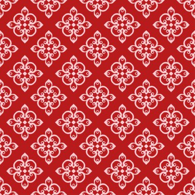 Vektör klasik vintage süs desen. Yinelenen öğeleri ile sorunsuz arka plan