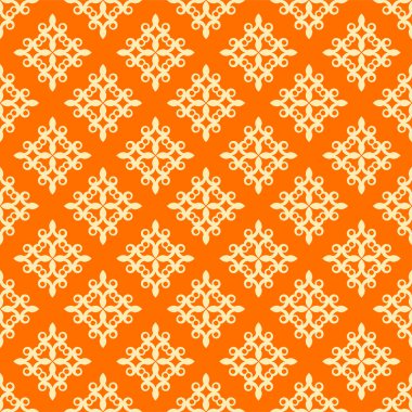 Vektör klasik vintage süs desen. Yinelenen öğeleri ile sorunsuz arka plan