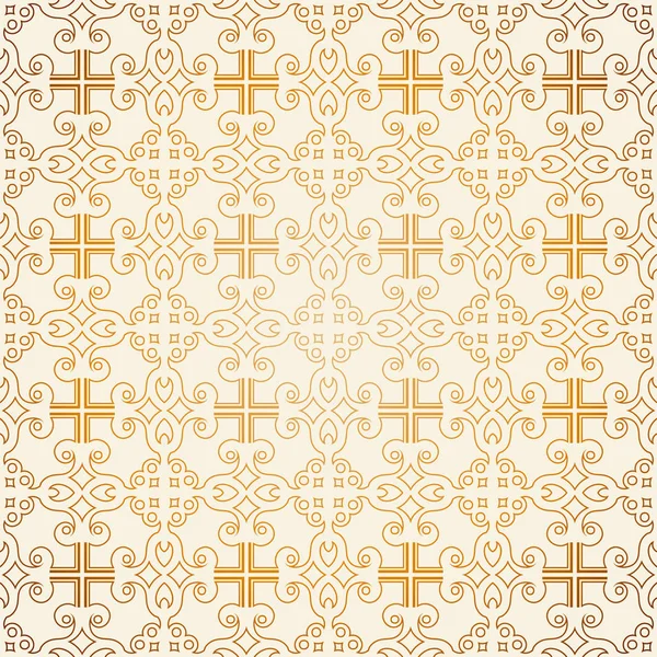 Vektör hat sanat süsleme ve altın gradyan ile seamless modeli. Retro vintage tarzı tasarım için arka plan. Süs dantel. Süslü çiçek dekorasyonu duvar kağıdı için. Sonsuz doku. Anahat desen 