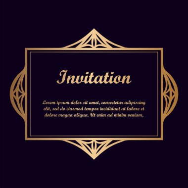 Vektör tasarımı için dekoratif unsur. Metin için yer çerçeve şablonu. Güzel çiçek sınır. Dantel dekor. Zarif sanat için doğum günü ve düğün davetiye, tebrik kartı.