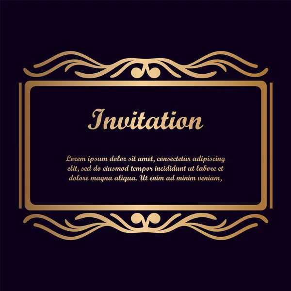Vektör tasarımı için dekoratif unsur. Metin için yer çerçeve şablonu. Güzel çiçek sınır. Dantel dekor. Zarif sanat için doğum günü ve düğün davetiye, tebrik kartı.