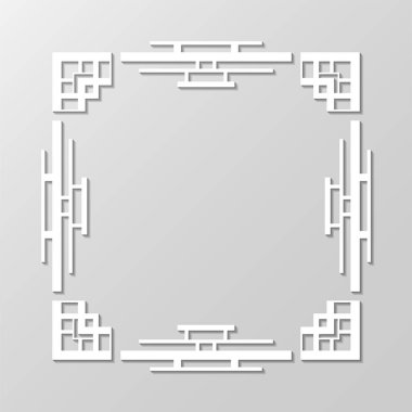 Vintage retro kenarlık ve çerçeve Art Deco tarzında. Tasarım şablonu. Vektör çizim