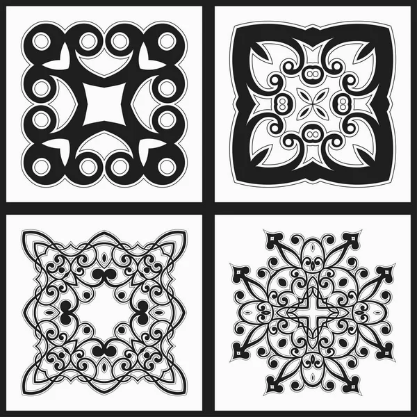 Logotipos ornamentales de lujo. Ilustración vectorial — Archivo Imágenes Vectoriales