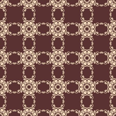 Vintage süs seamless modeli. Kağıt, duvar kağıdı, kumaş, tekstil, mumlu, döşeme ve diğer tasarım sarma için kullanılabilir.