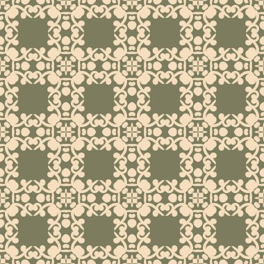 Vintage süs seamless modeli. Kağıt, duvar kağıdı, kumaş, tekstil, mumlu, döşeme ve diğer tasarım sarma için kullanılabilir.