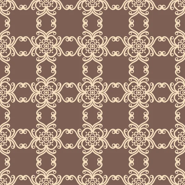 Vintage ornamentale nahtlose Muster. kann für Packpapier, Tapeten, Stoff, Textilien, Ölgewebe, Fliesen und anderes Design verwendet werden. — Stockvektor