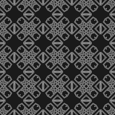 Dikişsiz soyut dekoratif desen. Tasarım şablonu