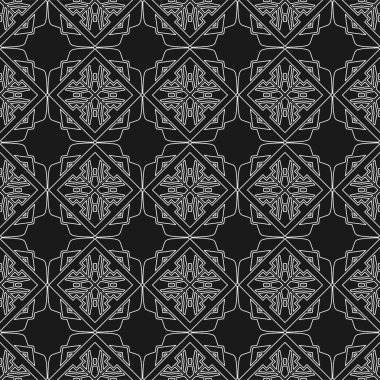 Dikişsiz soyut dekoratif desen. Tasarım şablonu