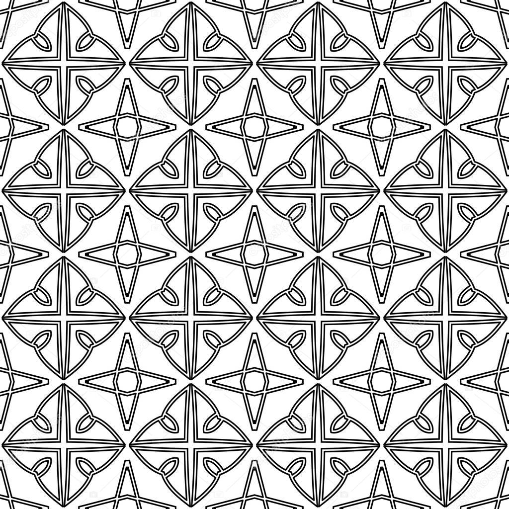 Seamless abstract ornamental pattern. Template for design