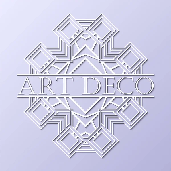 Vintage retro beyaz art deco çerçeve metin üzerinde gri mavi arka plan ile. Tasarım şablonu. Vektör çizim eps10