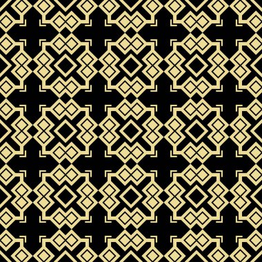 Dekoratif art deco seamless modeli. Tasarım şablonu. Vektör çizim eps10