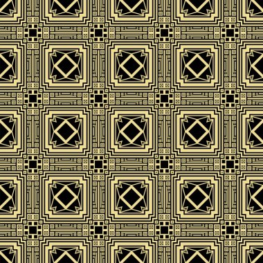 Dekoratif art deco seamless modeli. Tasarım şablonu. Vektör çizim eps10